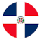 Drapeau de Den Dominikanske Republik ()